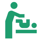 Baby changing station icon